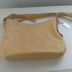 Coach leather shoulder or crossbody bag